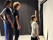 Chun Zhang,director and choreographer,captured in a rehearsal