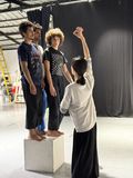 Chun Zhang,director and choreographer,captured in a rehearsal