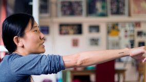 Chun Zhang,director and choreographer,captured in a rehearsal