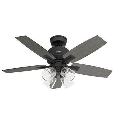 5-Blade Standard Ceiling Fan With LED Light Kit And Handheld Remote