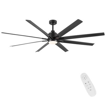 8 - Blade LED Windmill Ceiling Fan with Remote Control and Light Kit I