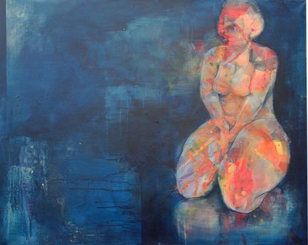 Woman reflecting