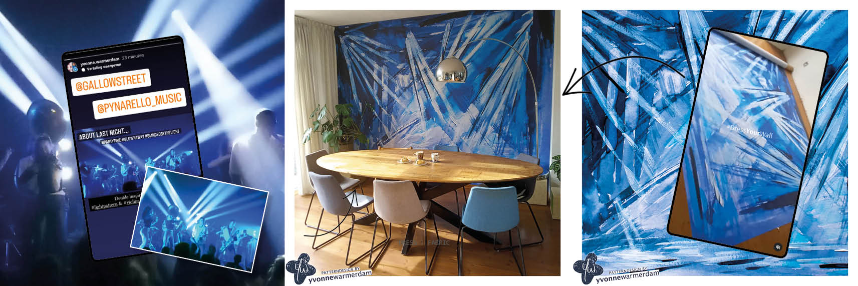 Fotobehang | Painting 'Spotlights ON' | available @Werk Aan De Muur