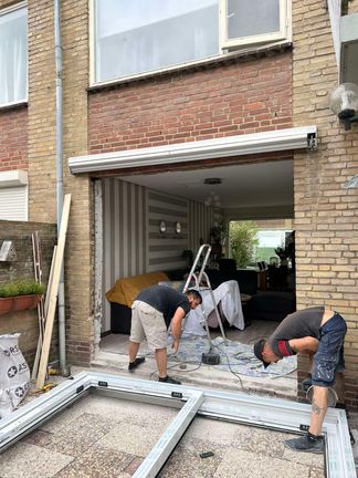 voor het montage 2 delige schuifpui kunststof