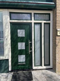 3 glas deur , met zijlichten