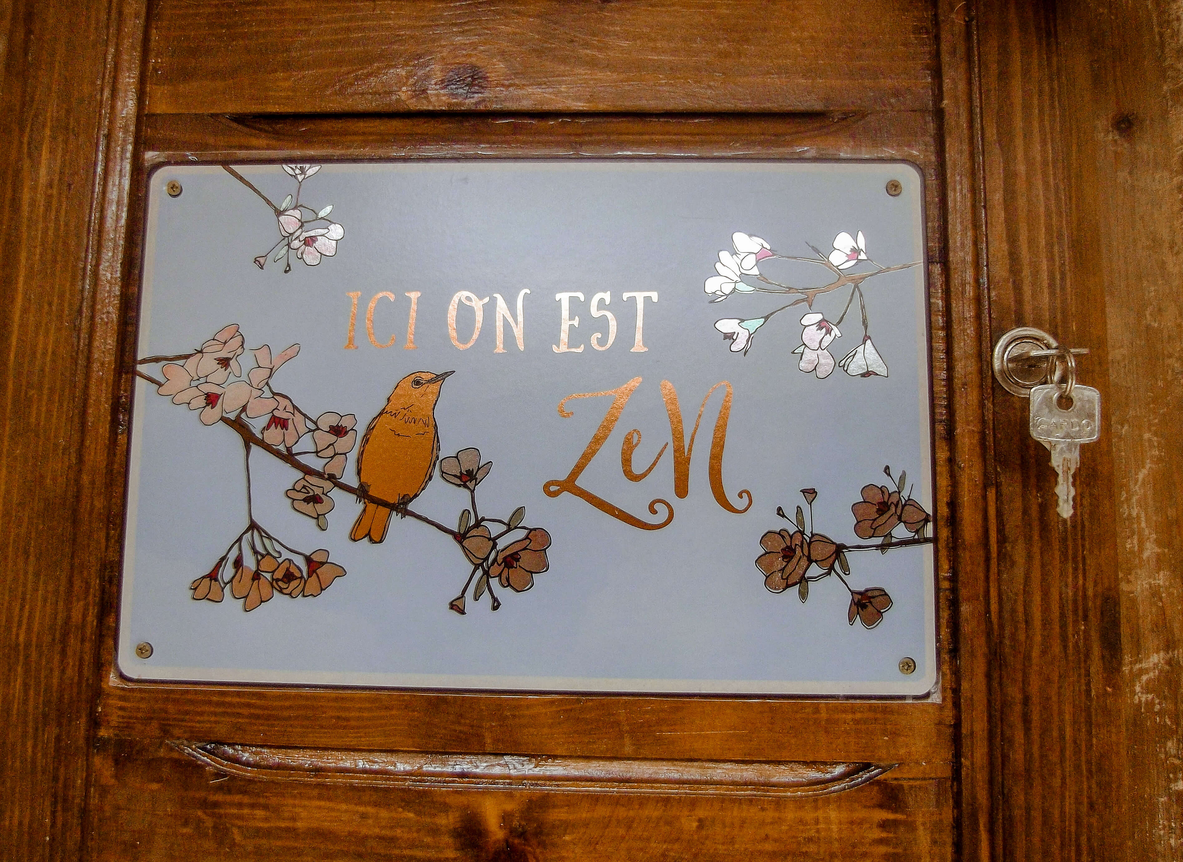 ici on est zen! 