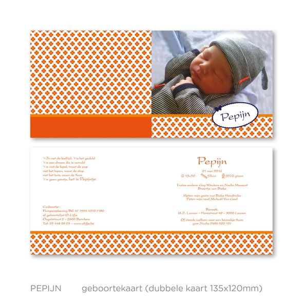 Geboortekaartje Pepijn