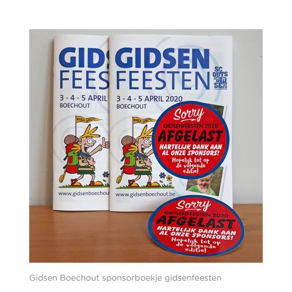 Gidsen Boechout sponsorboekje gidsenfeesten
