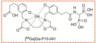Ga-68 labeled P15-041 ligand for bone imaging