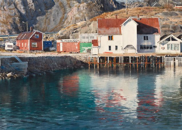 1465  Henningsvaer  75 x 105 cm