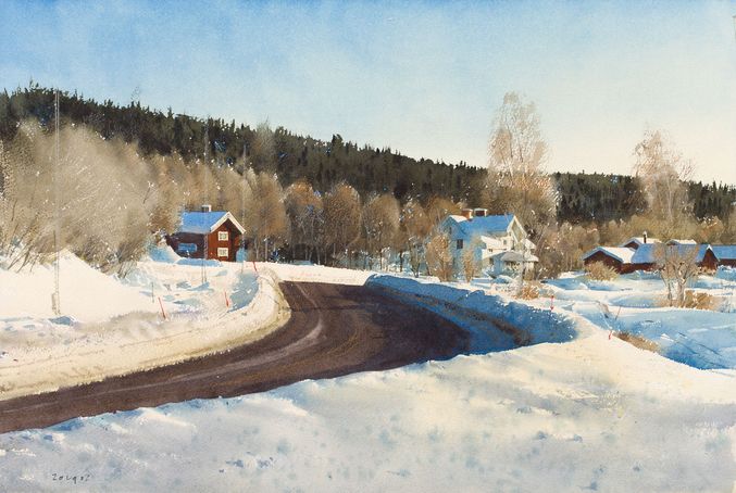 1626  Vinter  38 x 56 cm