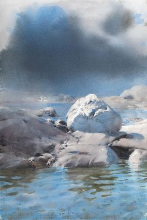 1705  Havsbandet  56 x 38 cm