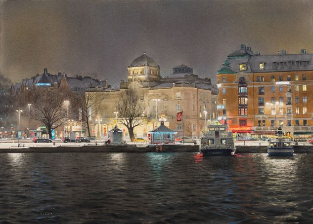 1709  Nybroviken  75 x 105 cm