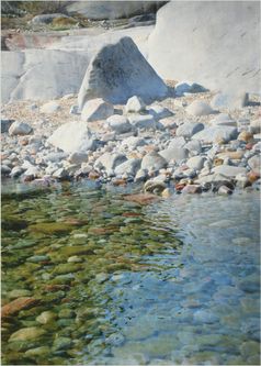 2002  Lågt vatten  (81x58 cm)  6500 kr