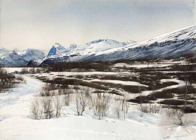823  Lapland  76 x 105 cm.