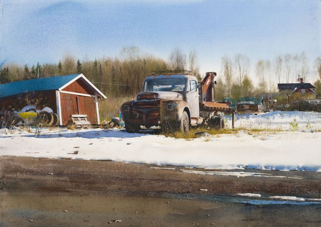 844  Töväder  76 x 105  cm