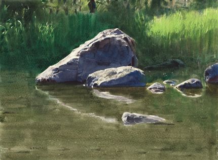 S-141  Vassvik  28 x 38 cm