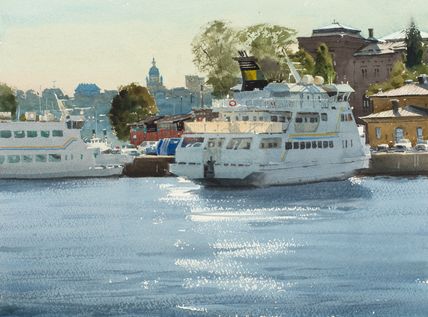 S-145  Nybroviken  28 x 38 cm