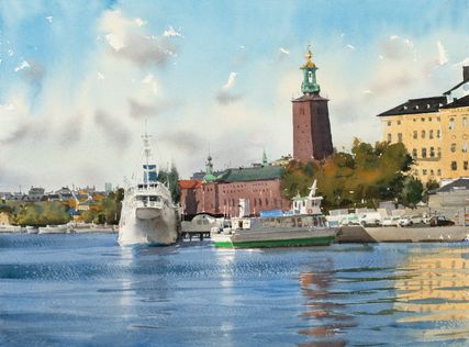 S-153  Riddarholmen  28 x 38 cm