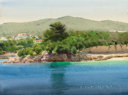 S-91  Ksamil  28 x 38 cm