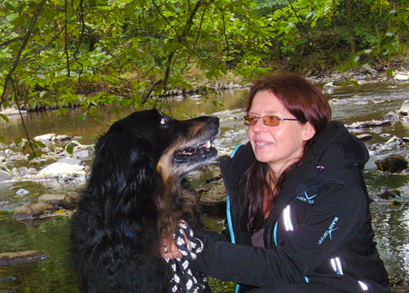 Zusammen mit Hund 