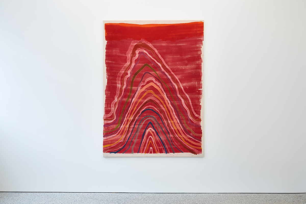 Volcano II acrylic and ink on canvas 190 x 140 cm