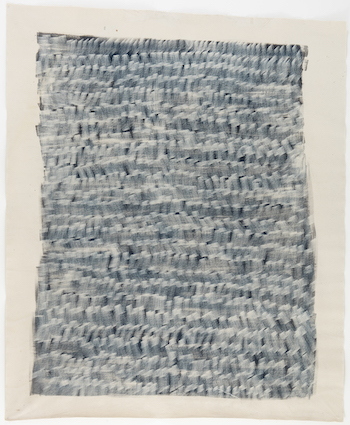 Blue volume I 2018 acrylic and ink on canvas 240 x 200 cm