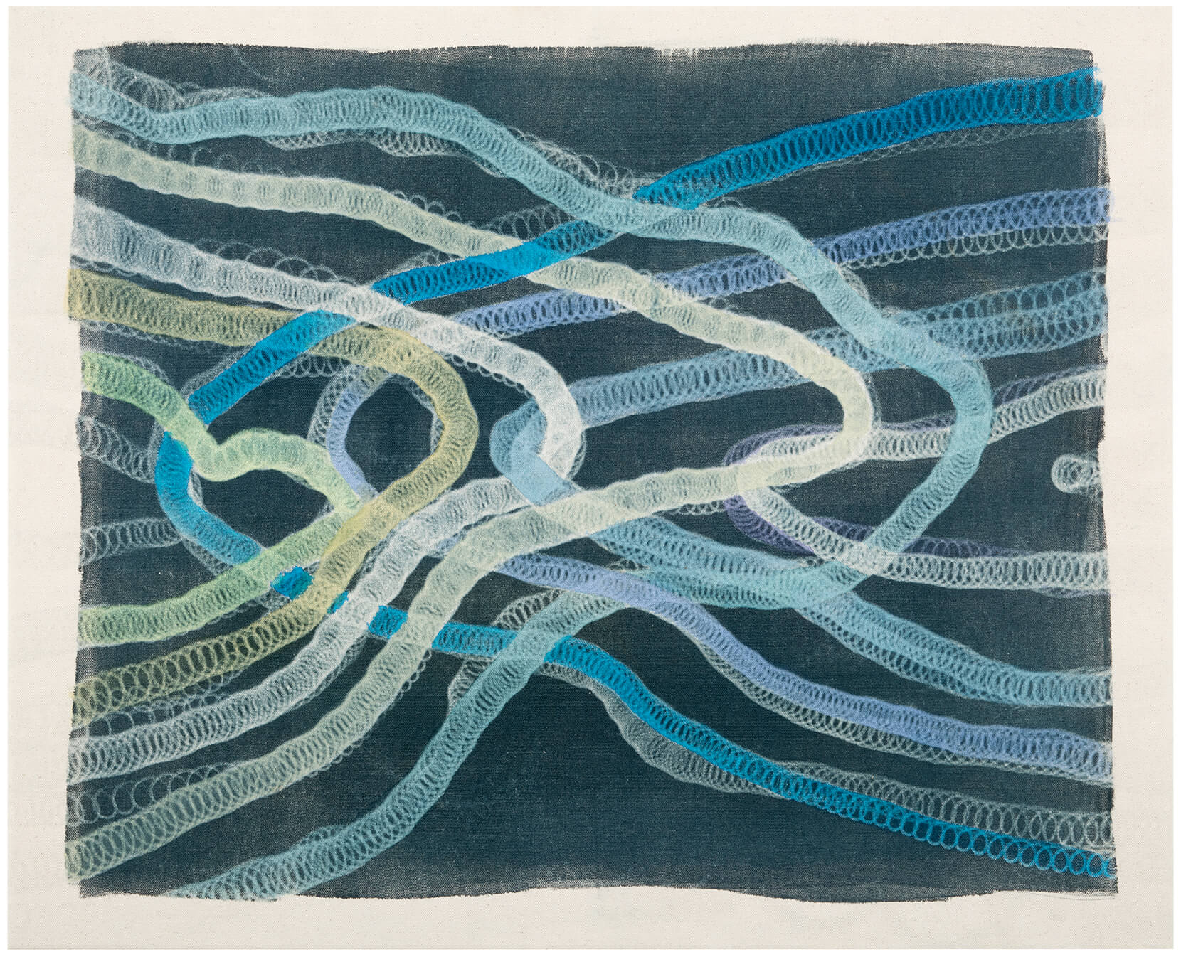Pond III 2021 acrylic and ink on canvas 65 x 80 cm