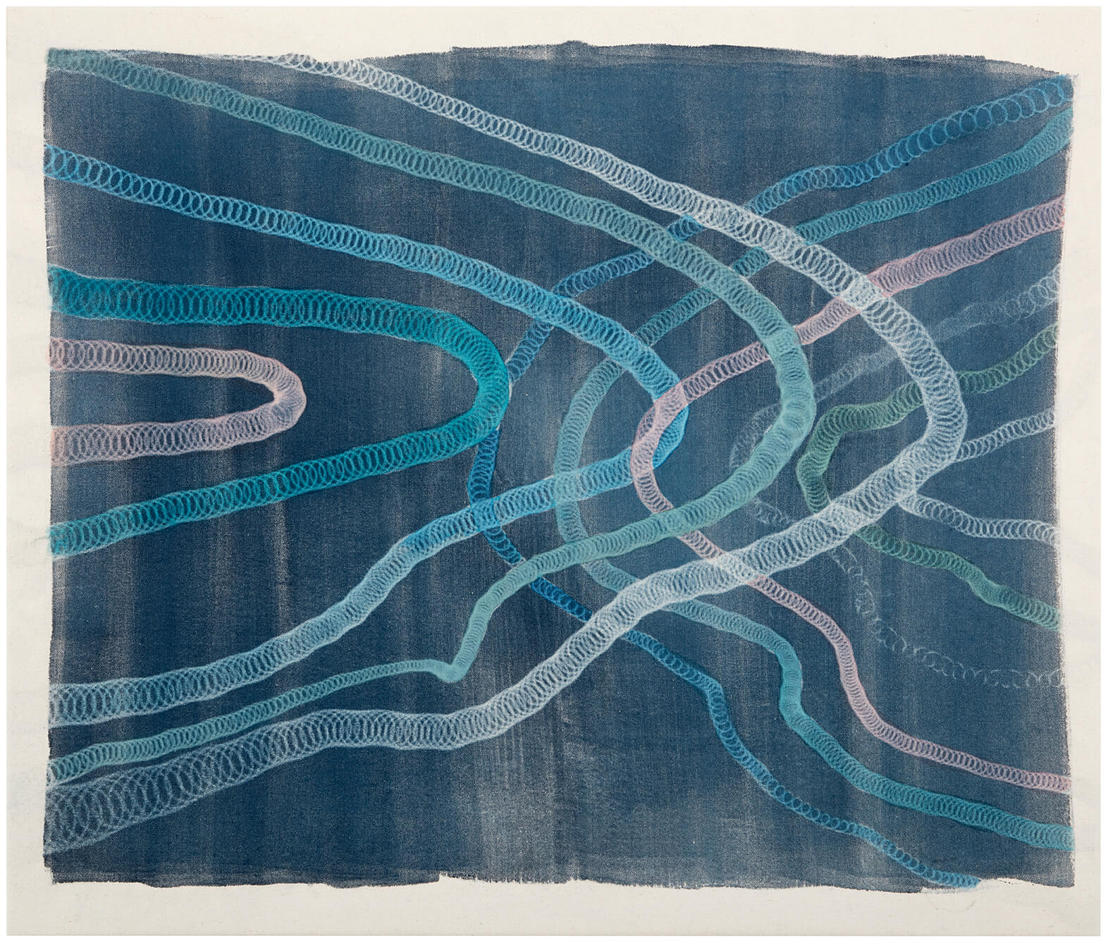 Pond II 2021 acrylic and ink on canvas 85 x 100 cm