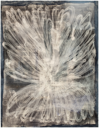 Medusa 2018 acrylic and ink on canvas 200 x 155 cm